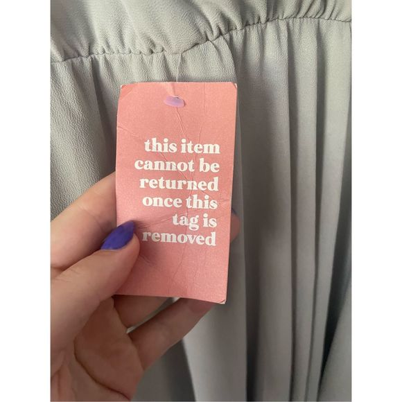 Ivy City XL Andie Dress in Sage NEW Sheer Long Sleeve Prom Wedding - Picture 2 of 5